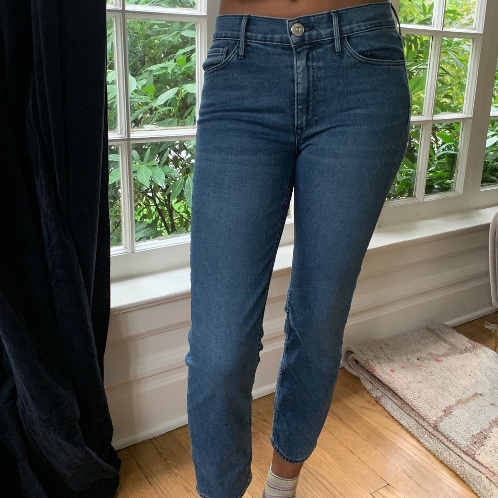 3x1 N.Y.C W2 Straight Cropped Jeans in Corey Wash SZ27